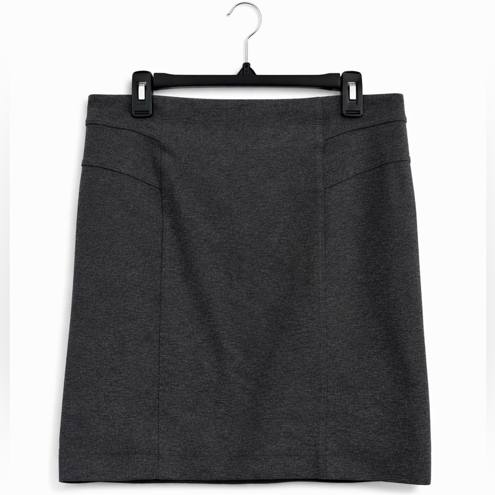 NY & Co Pencil Skirt 10 Gray Stretch Classic Career Office